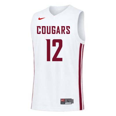 Men #12 Steven Shpreyregin Washington State Cougars College Basketball Jerseys Sale-White